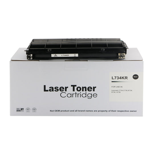 Remanufactured Lexmark C734 Black Toner C734A2KG