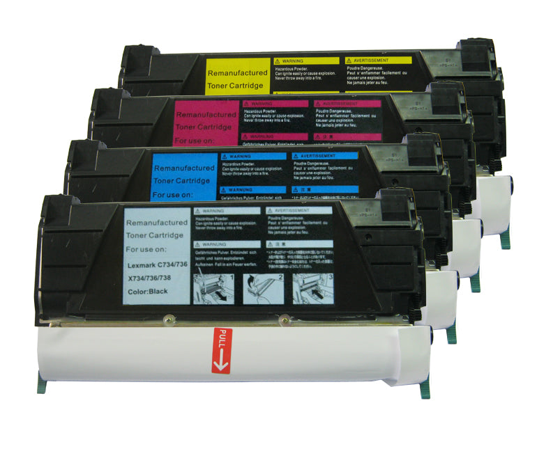 Remanufactured Lexmark C734 Cyan Toner C734A2CG