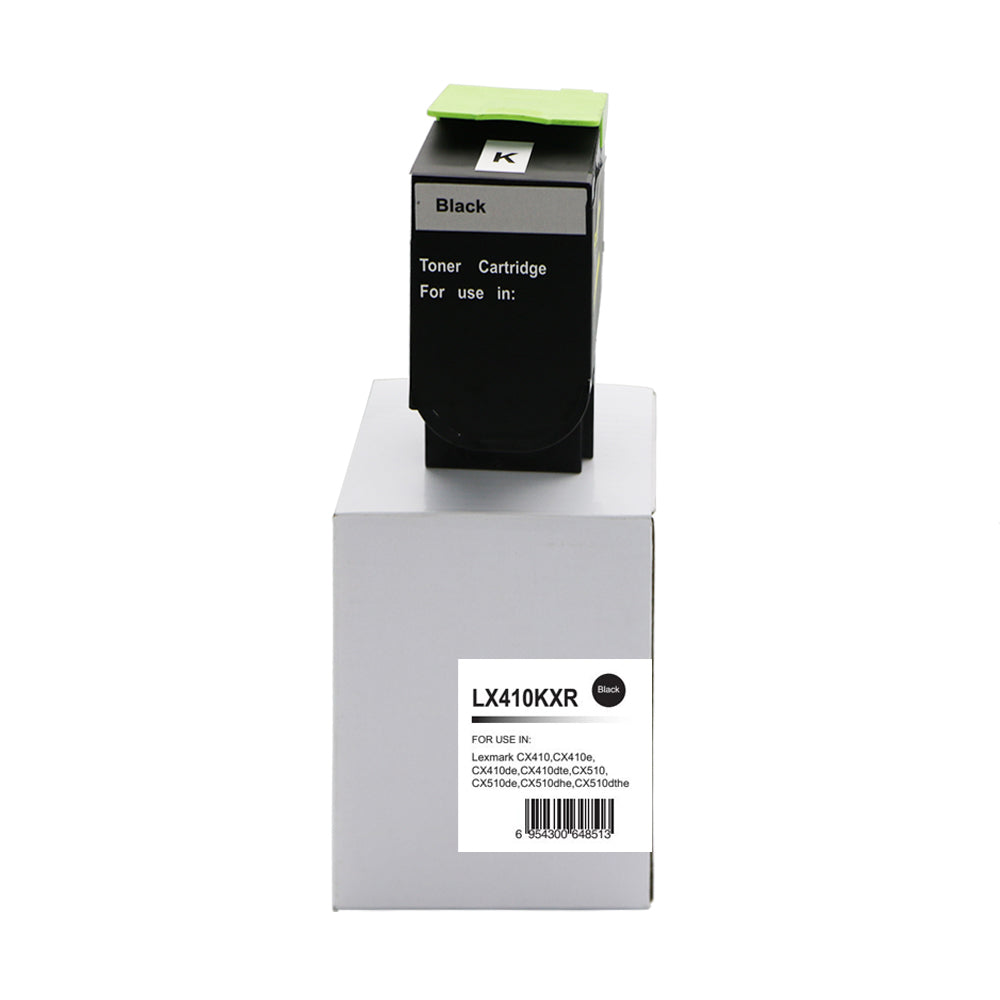 Remanufactured Lexmark CX410 Hi Yld Black Toner 80C2HK0 802HK