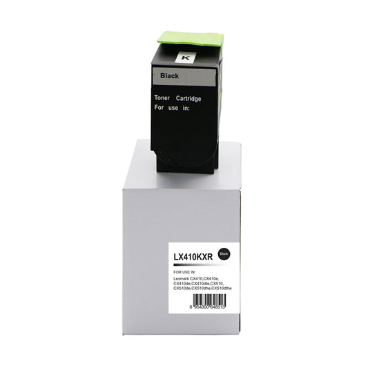 Remanufactured Lexmark CX410 Hi Yld Black Toner 80C2HK0 802HK