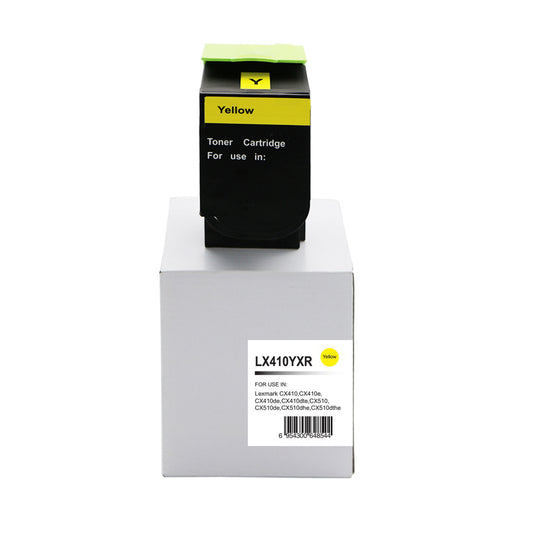 Remanufactured Lexmark CX410 Hi Yld Yellow Toner 80C2HY0 802HY