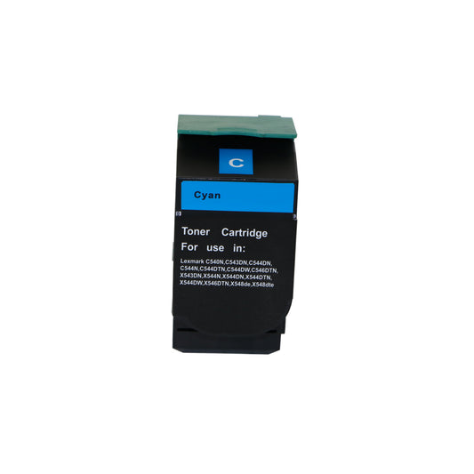 Remanufactured Lexmark C544 Hi Yld Cyan Toner  C544XICG C544X2CG
