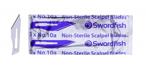 Swordfish Scalpel Blades No 10A Silver (Pack 100) - 43802