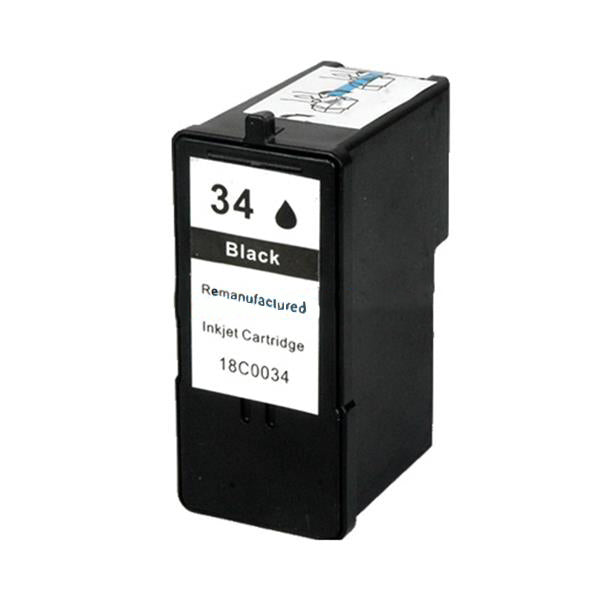 Remanufactured Lexmark 18C0034 Black Ink Ctg  [R-LX34(18C0034)]