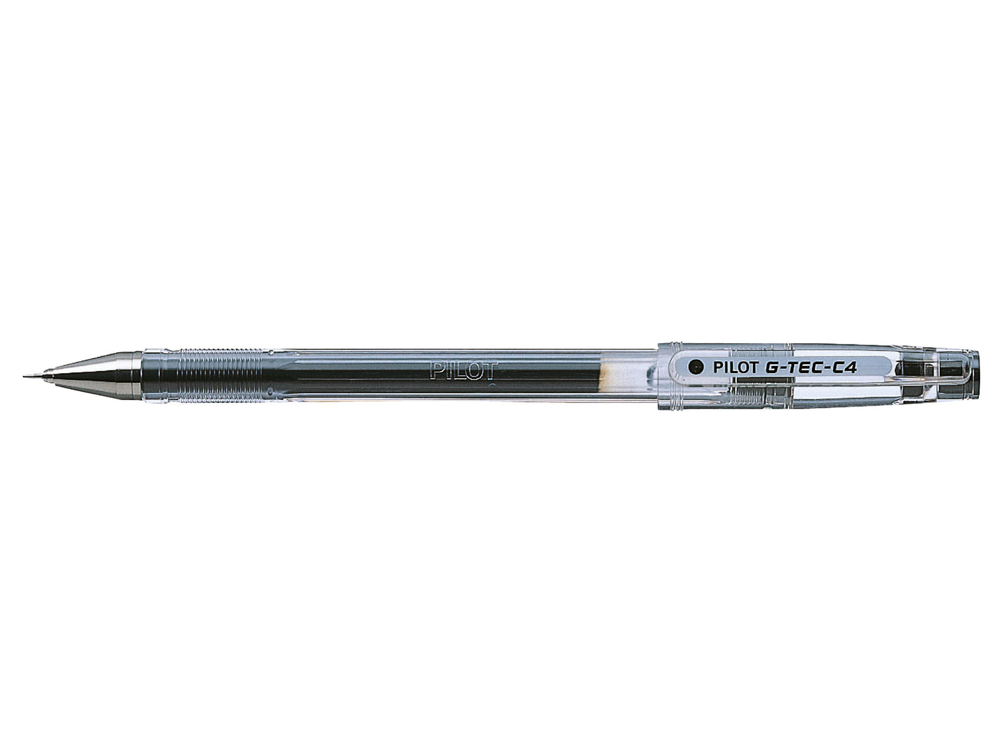 Pilot G-Tec C4 Microtip Gel Rollerball Pen 0.4mm Tip 0.2mm Line Black (Pack 12) - 60101201