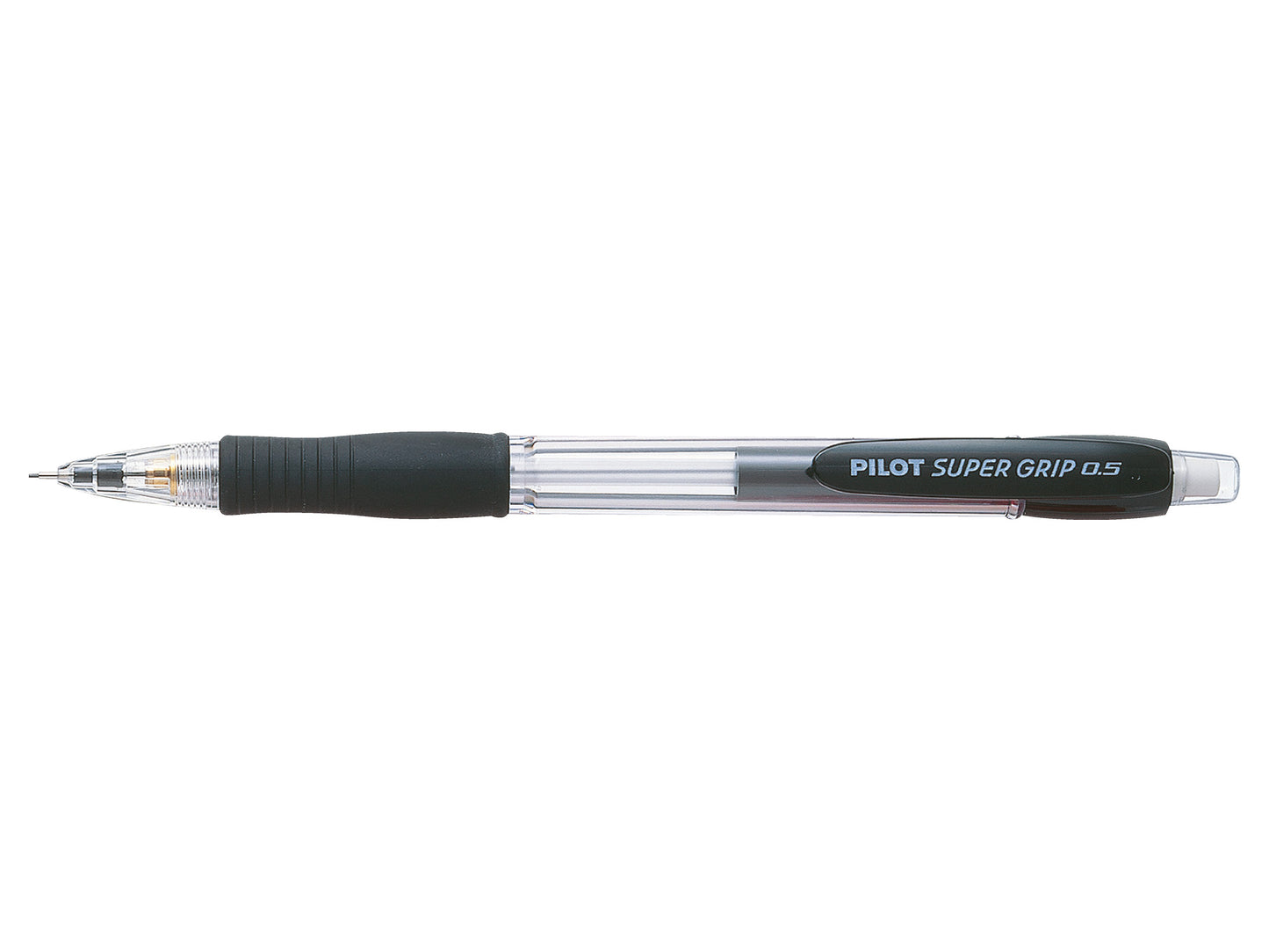 Pilot Super Grip Mechanical Pencil HB 0.5mm Lead Black/Transparent Barrel (Pack 12) - 506101201