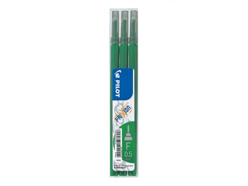 Pilot Refill for FriXion Point Pens 0.5mm Tip Green (Pack 3) - 76300304