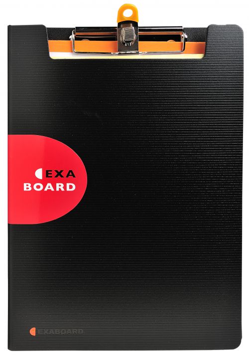 Exacompta Exactive Foldover Clipbaord A4 Polypropylene Black - 52134E