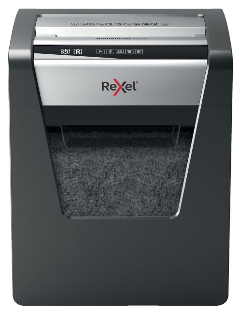 Rexel Momentum M510 Micro Cut Shredder 23 Litre 10 Sheet Black 2104575 DD