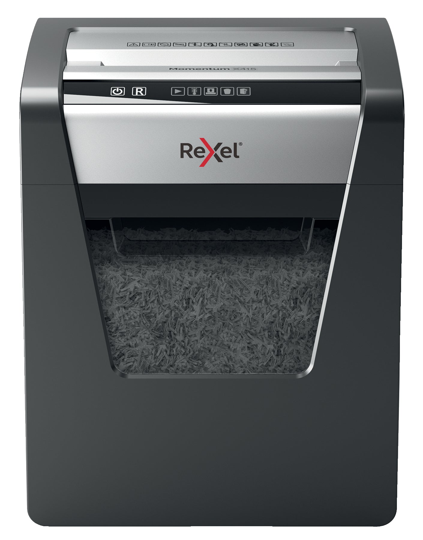 Rexel Momentum X415 Cross Cut Shredder 23 Litre 15 Sheet Black 2104576 DD