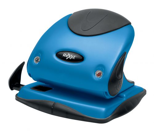 Rexel Choices P225 2 Hole Punch Metal 25 Sheet Blue 2115693