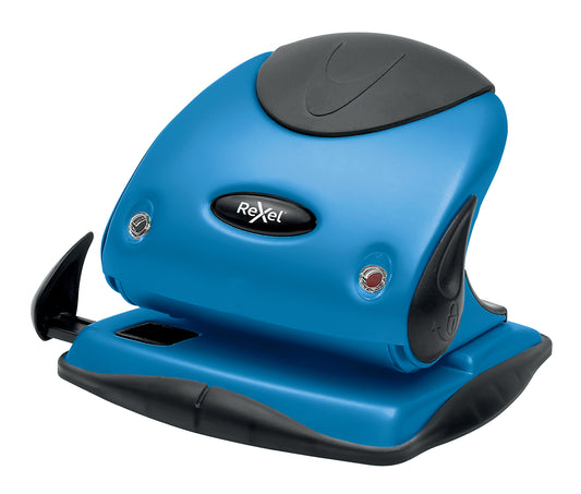 Rexel Choices P225 2 Hole Punch Metal 25 Sheet Blue 2115693