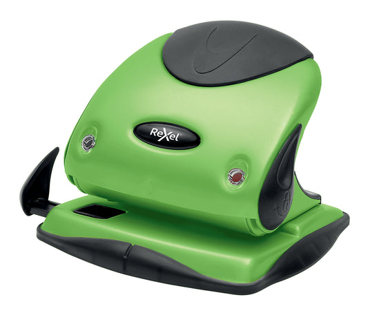 Rexel Choices P225 2 Hole Punch Metal 25 Sheet Green 2115694