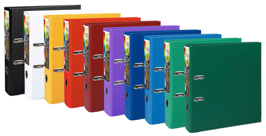 Exacompta PremTouch Polypropylene Lever Arch File A4 Maxi 80mm Spine Assorted Colours (Pack 10) - 53374E