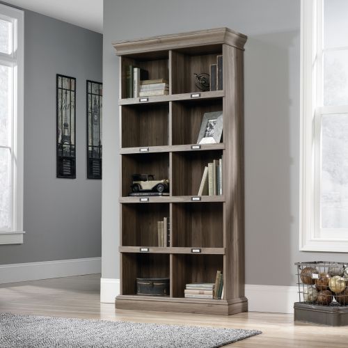 Barrister Home Tall Bookcase W903 x D343 x H1906mm Salt Oak - 5414108 DD