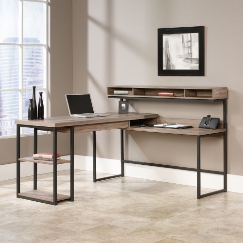 Streamline Home Office L-Shaped Desk Salt Oak - 5414417 DD
