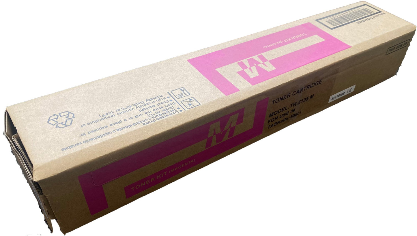 Compatible Kyocera TASKalfa 306ci TK5195M Magenta Toner 1T02R4BNL0