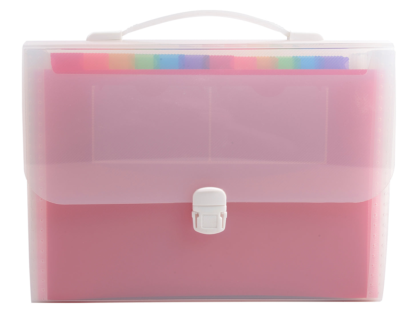 Exacompta Crystal Expanding File with Handle 33x29cm 24 Part - 55698E