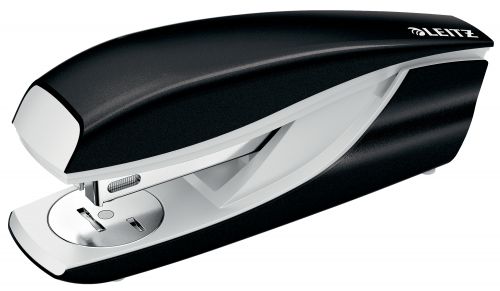Leitz NeXXt WOW Half Strip Metal Office Stapler 30 Sheet Black - 55021095