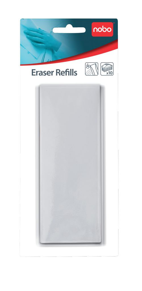 ValueX Whiteboard Magnetic Eraser Refills (Pack 10) 1901434
