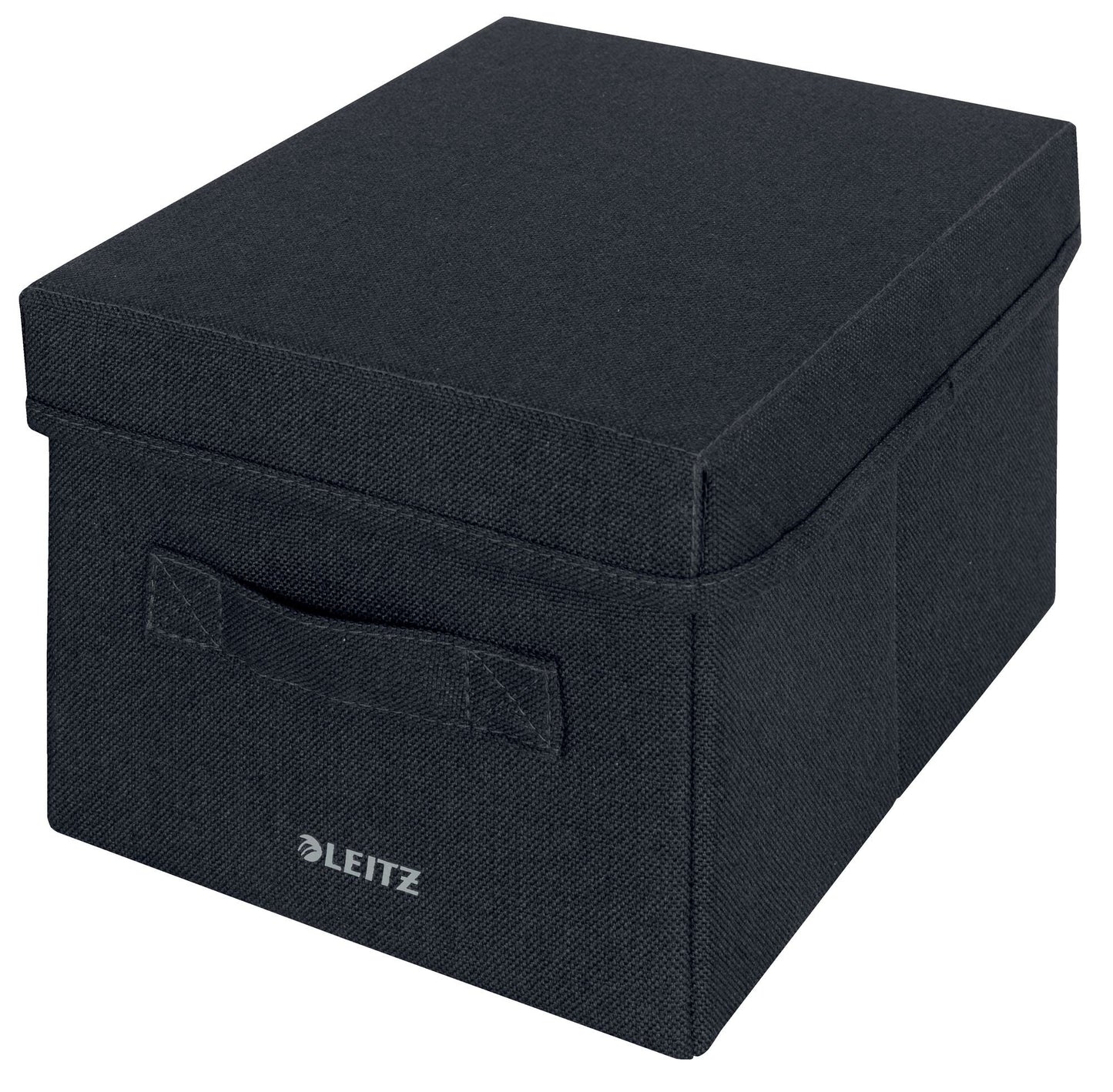 Leitz Fabric Storage Box with Lid Small Grey (Pack 2) - 61460089