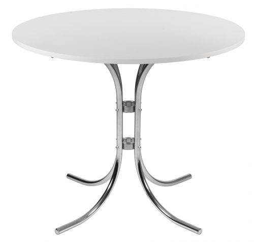 Bistro Round Table White - 6455WH DD