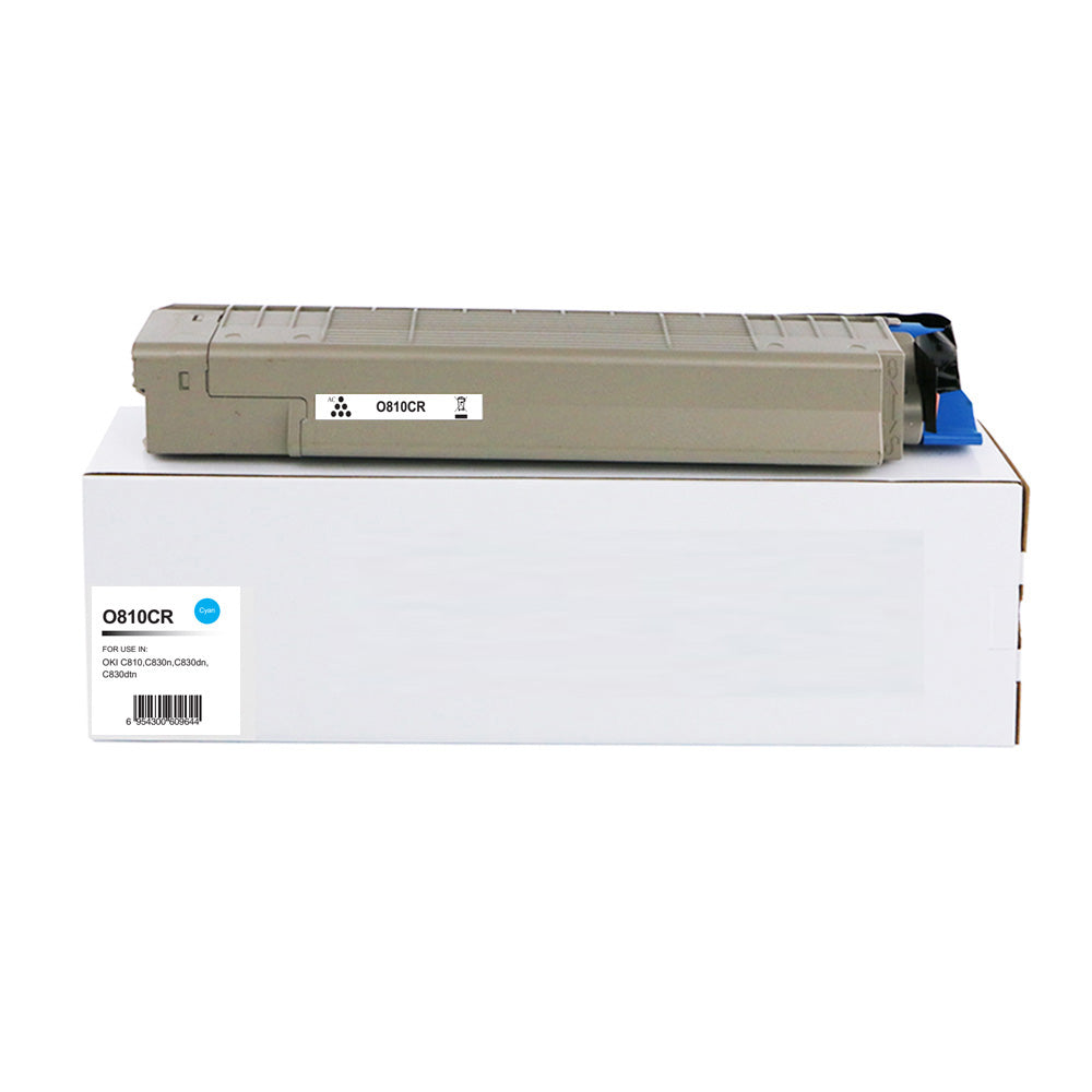 Remanufactured OKI C810 Cyan Toner 44059107