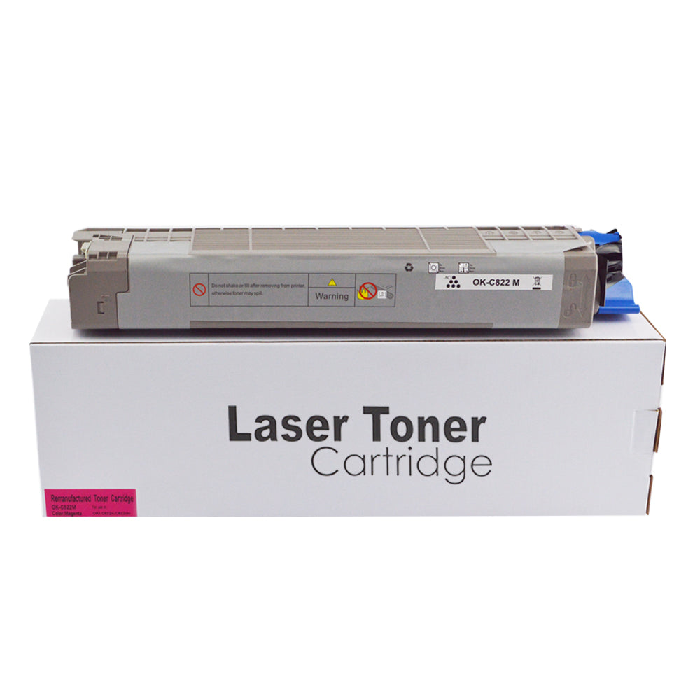 Remanufactured OKI C822 Magenta Toner 44844614