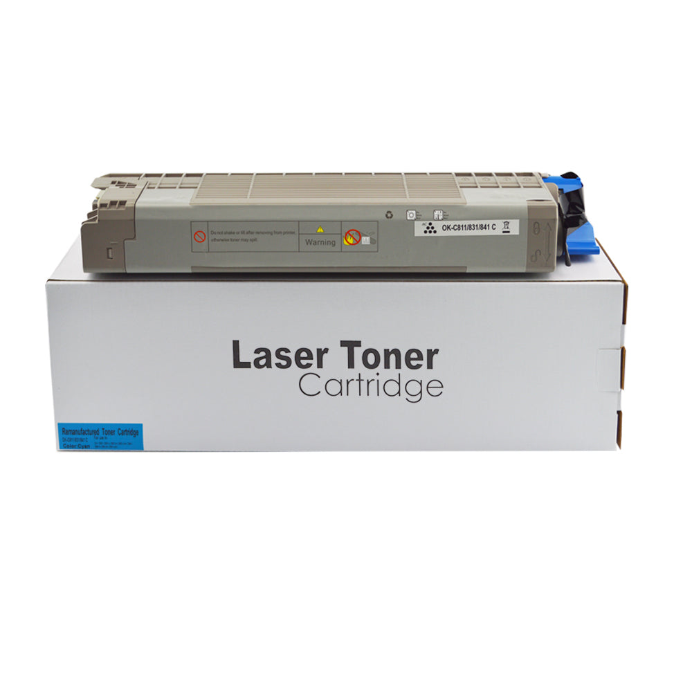 Reman OKI C831 Cyan Toner 44844507
