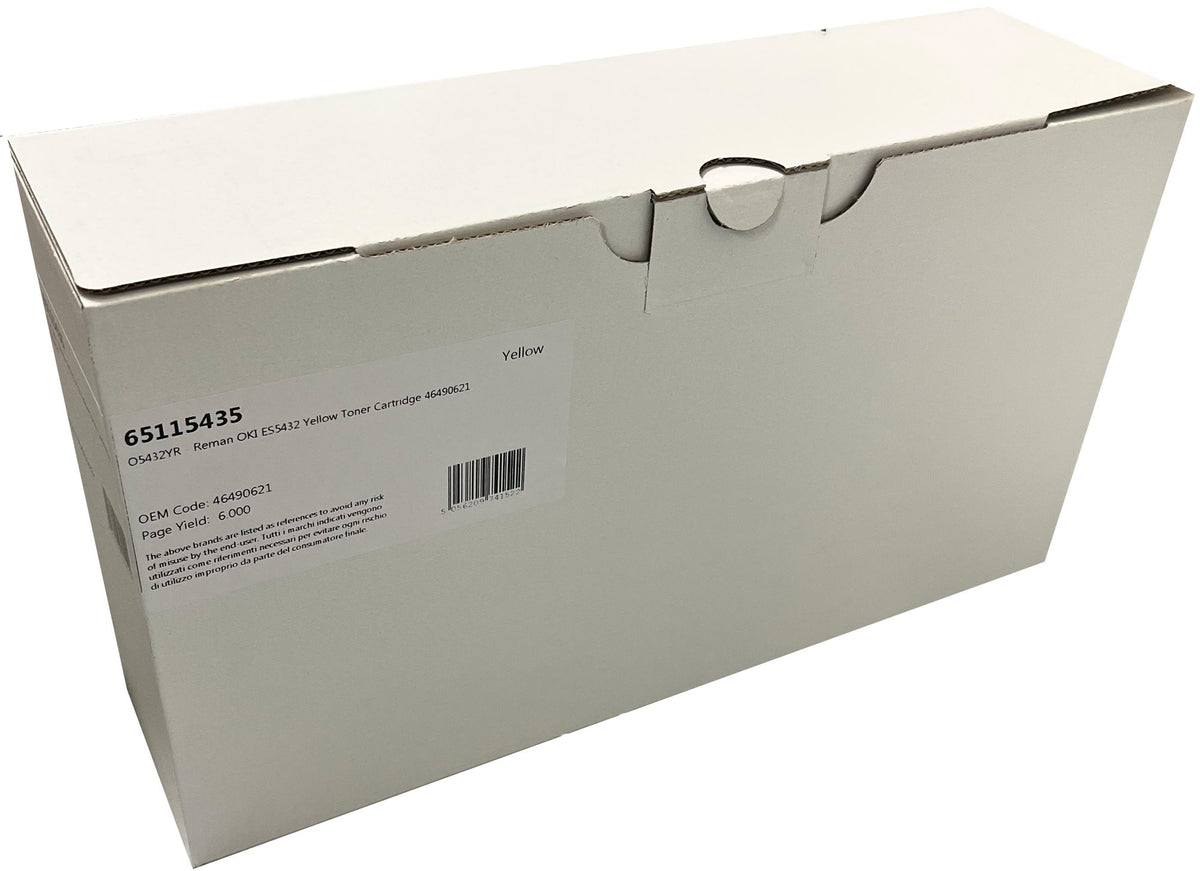 Compatible OKI ES5432 Yellow Toner Cartridge