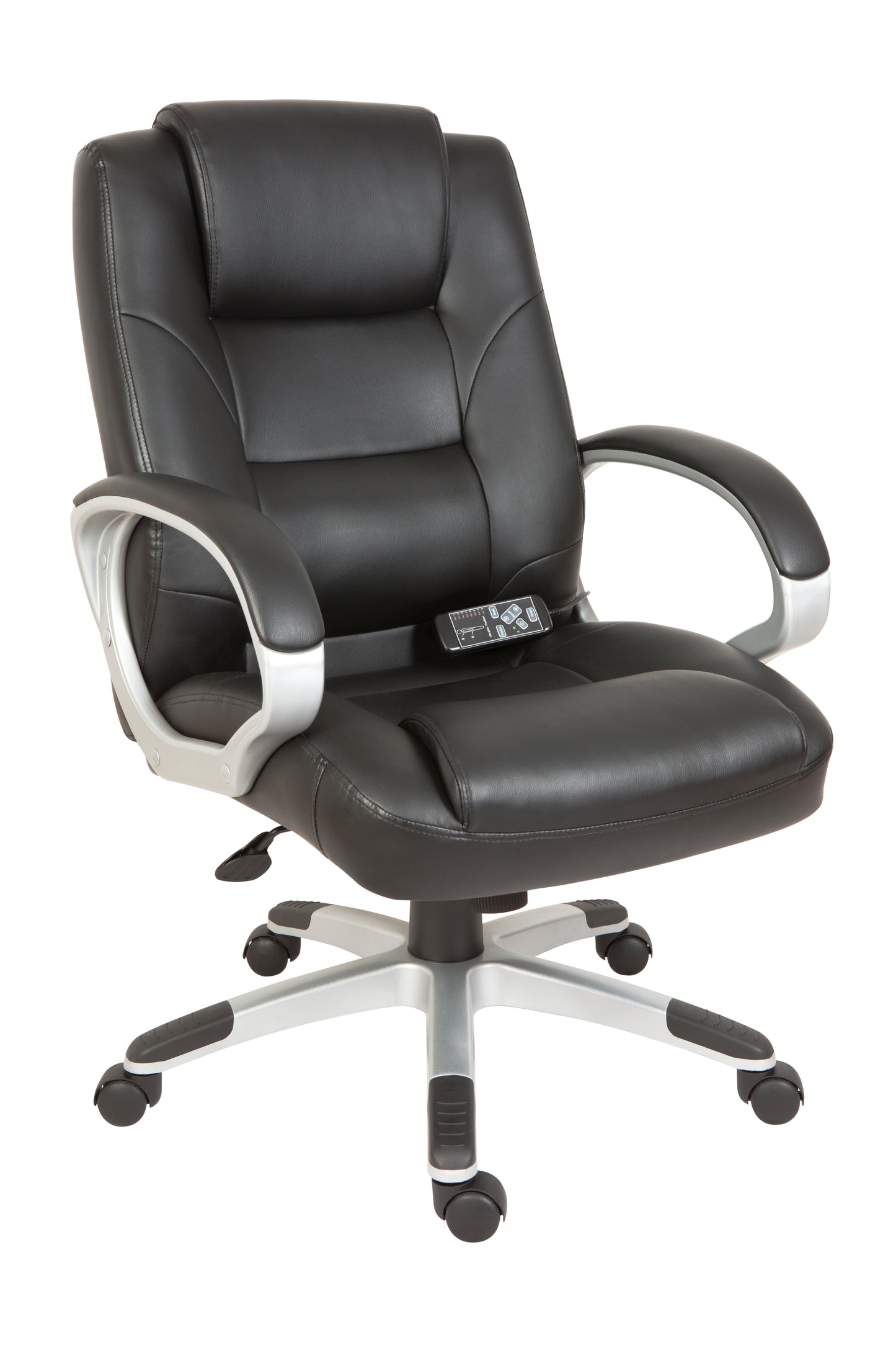 Lumbar Massage Faux Leather Executive Office Chair Black - 6905 DD