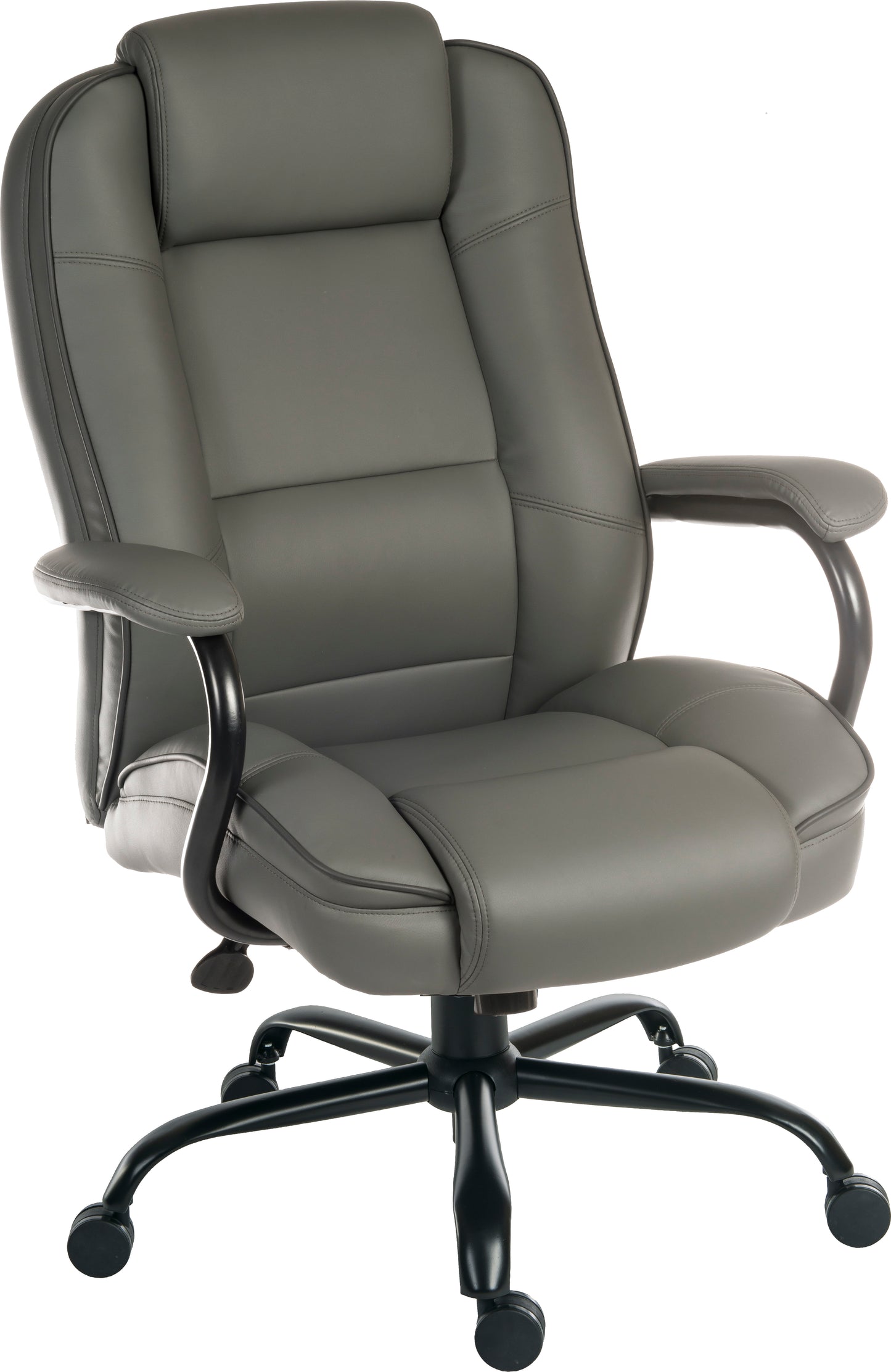 Goliath Duo Heavy Duty Bonded Leather Faced Executive Office Chair Grey - 6925GREY DD