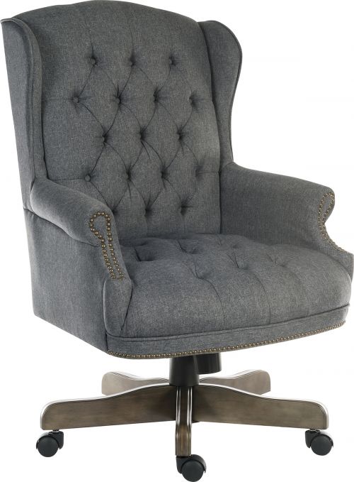 Chairman Fabric Executive Swivel Armchair Grey - 6927GREY DD