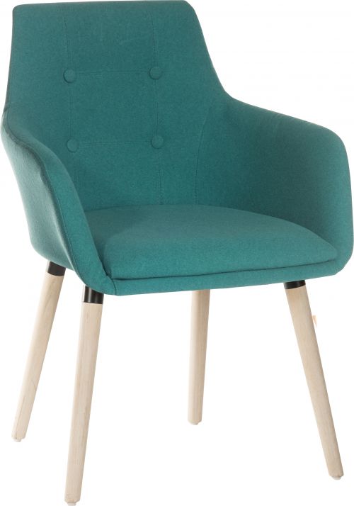 Contemporary 4 Legged Upholstered Reception Chair Jade (Pack 2) - 6929JADE DD