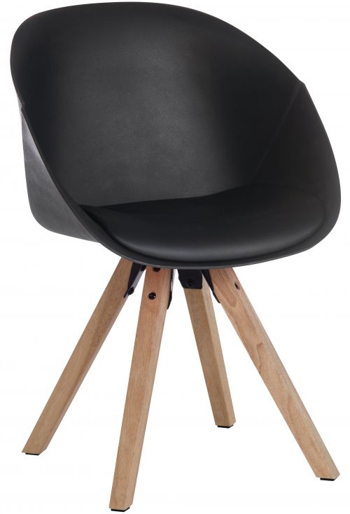 Pyramid Padded Tub Chair Black (Pack 2) - 6947BLACK DD