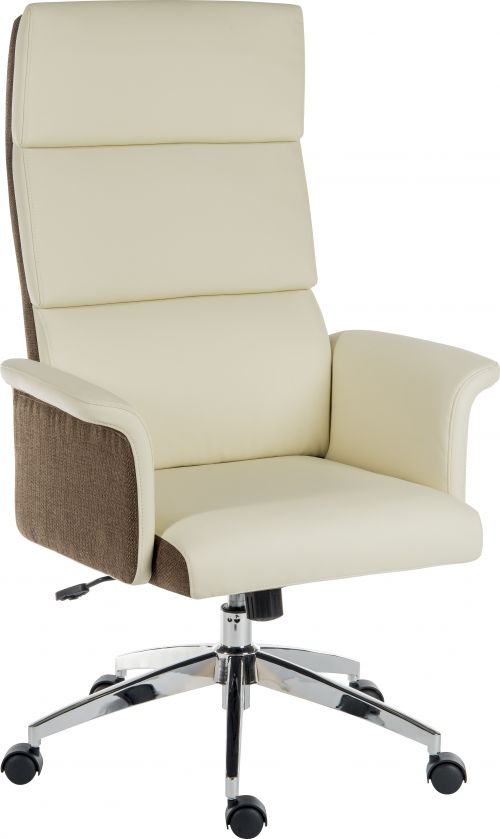 Elegance Gull Wing High Back Leather Look Executive Chair - 6950CRE DD