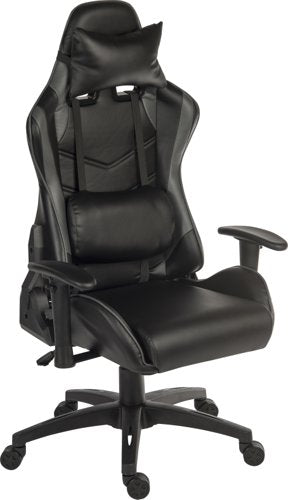 Teknik Yokohama Stylish and Contemporary Gaming Chair With Height Adjustable Arms Black - 6997 DD