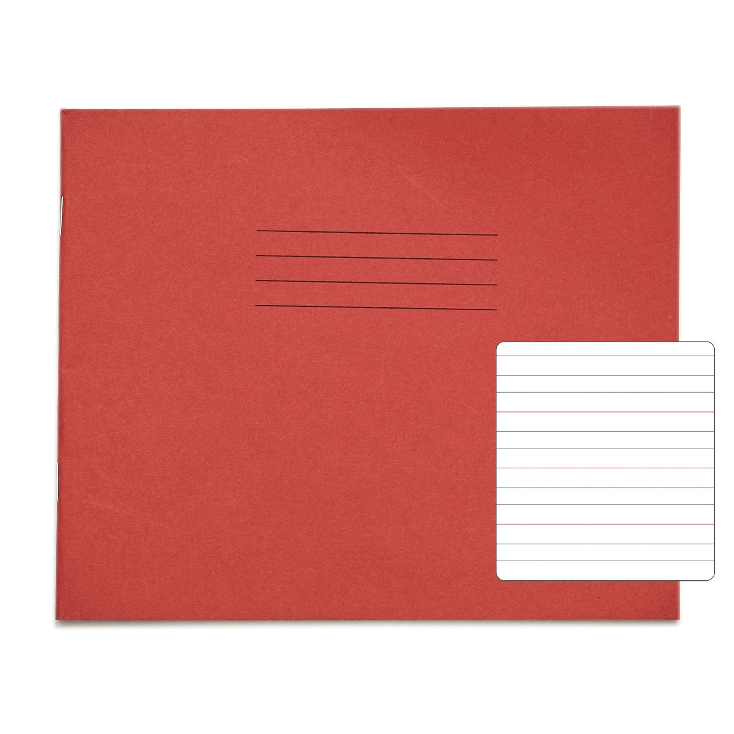 RHINO 6 x 8 Learn to Write Book 32 Page Red Wide-Ruled LTW6B:20R (Pack of 10)