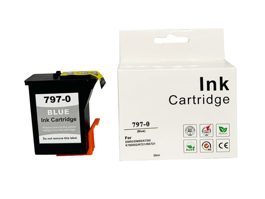 Compatible Pitney Bowes DM50 Blue Ink 797-0 also for K780001 2