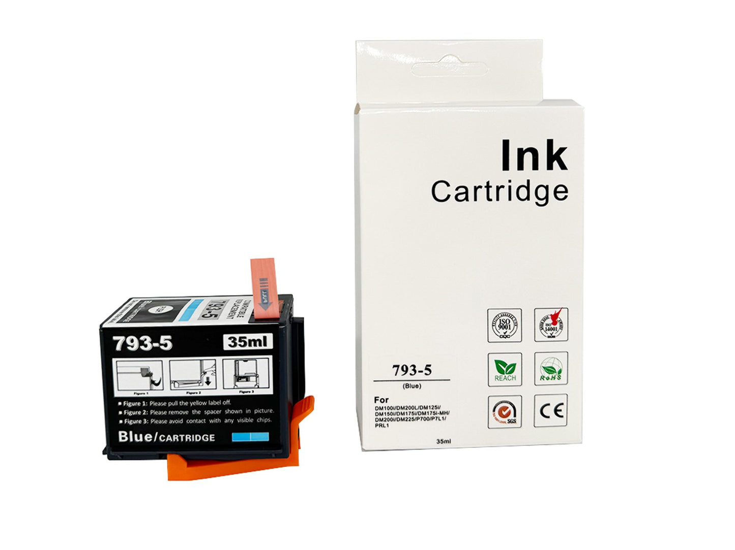 Compatible Pitney Bowes DM100i Blue Ink Ctg 793-5SB