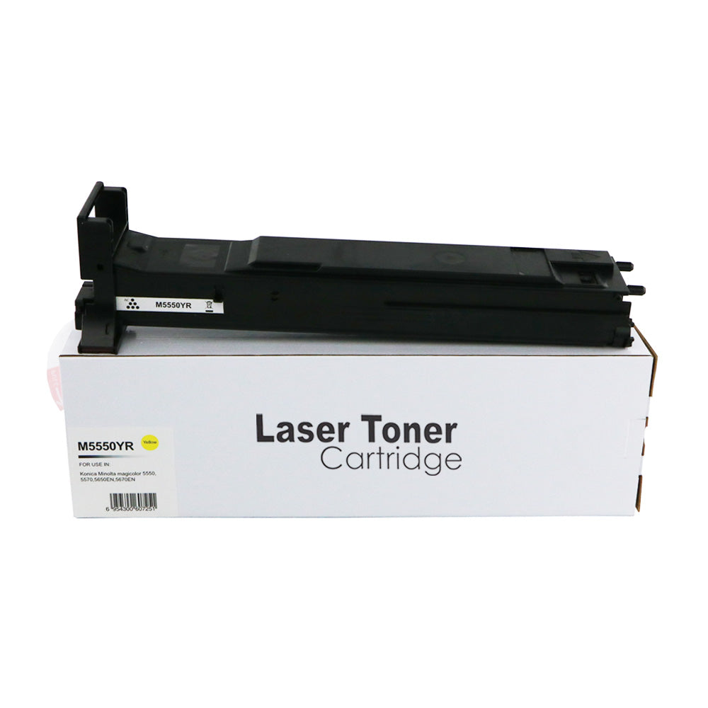 Remanufactured Konica Minolta Magicolor 5550 Toner Yellow Ctg A06V253