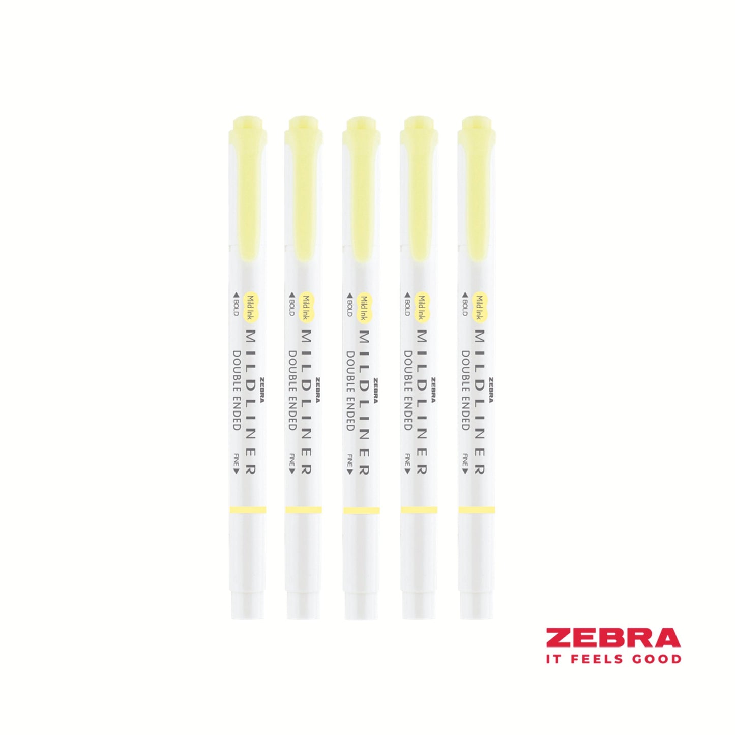 Zebra MILDLINER Double Ended Fluorescent Yellow Box Highlighter 10