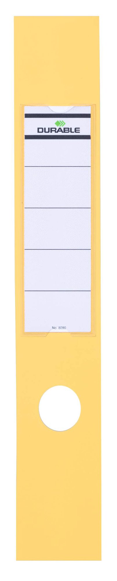 Durable ORDOFIX Spine Label 60mm Yellow (10)