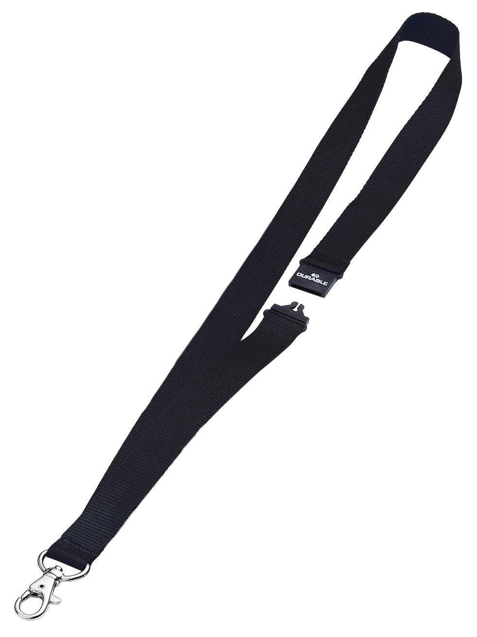 Durable Lanyard Black 20mm  (10)