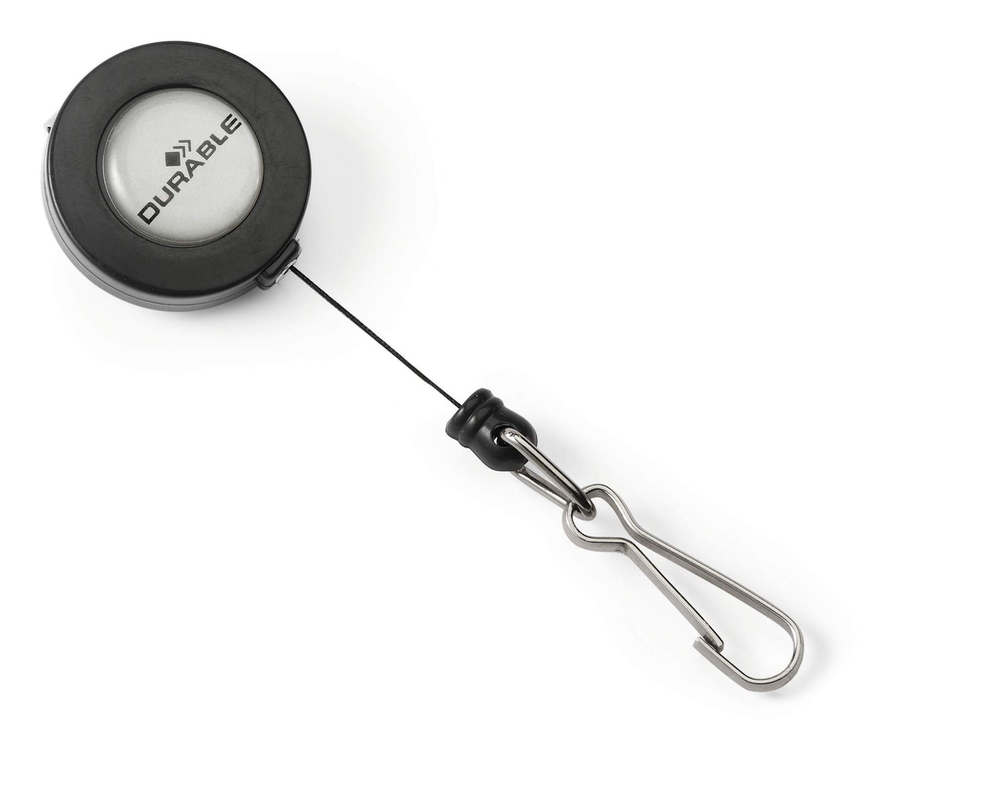 Durable Snap Hook Badge Reel Charcoal (10)