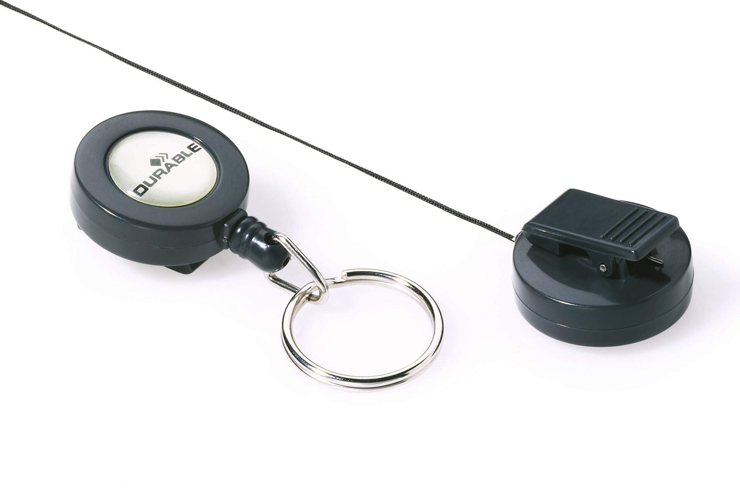 Durable Badge Reel Keyring Charcoal (10)