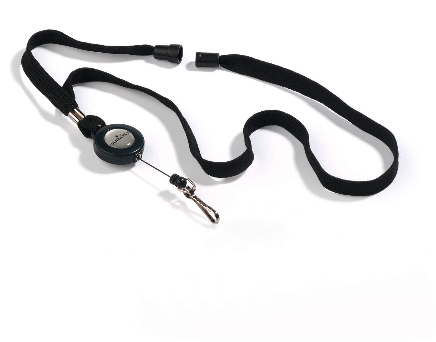Durable Badge Reel Lanyard Black (10)