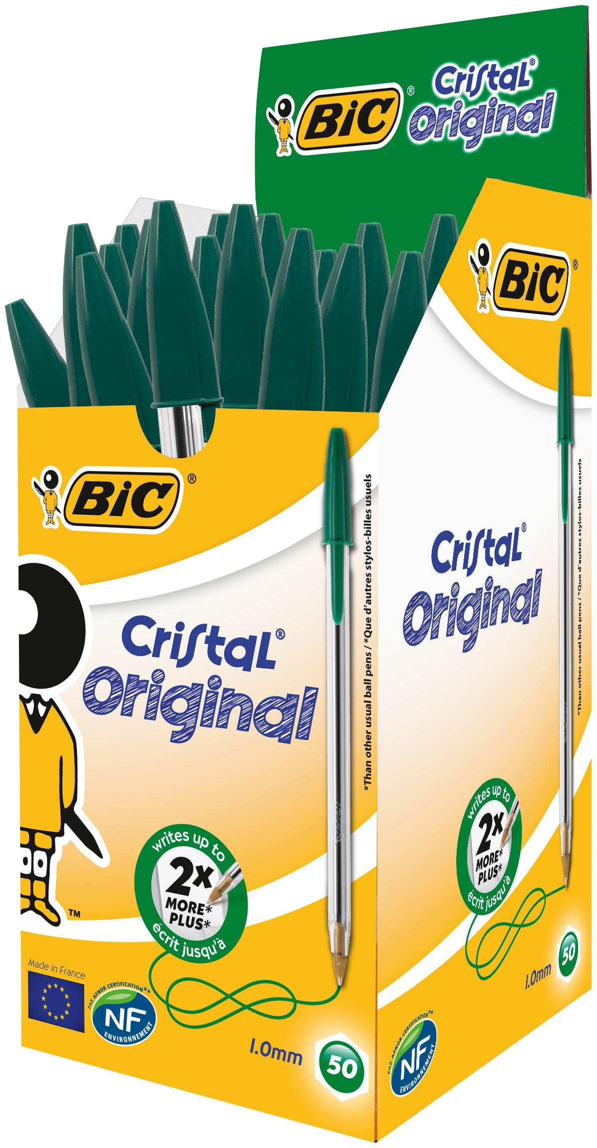 BIC Cristal Green Medium Ballpoint Pen