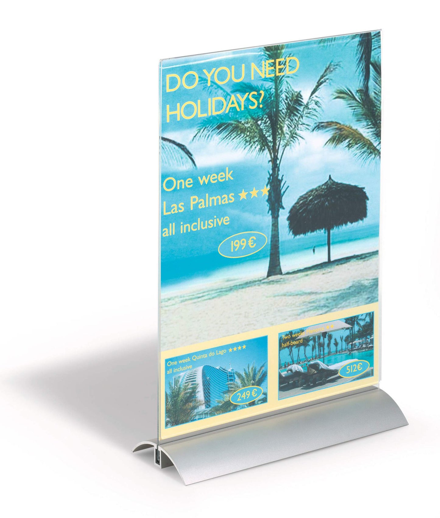 Durable Table Display PRESENTER A4 Clear