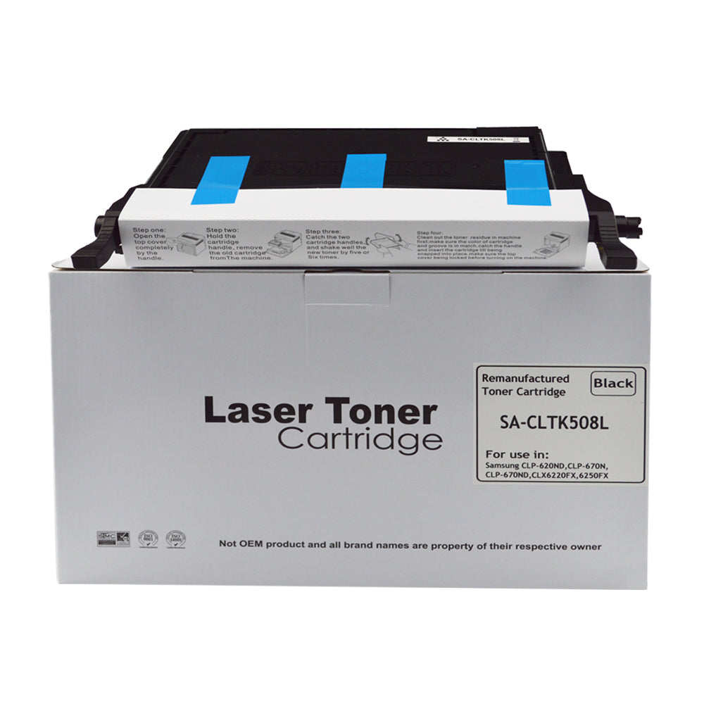 Remanufactured Samsung CLP620 Hi Yld Black Toner CLT-K5082L HP SU188A